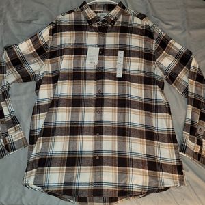 Plaid button down shirt